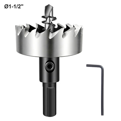1-1/2 inch (38mm) HSS 4241 Hole Saw - Triangle Shank, for Iron, Aluminum, Woodworking