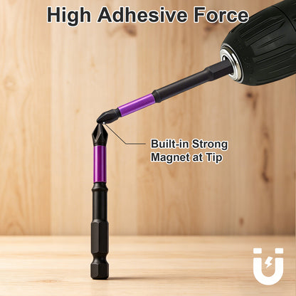D1 PH2 Screwdriver Bit with Strong Magnet, Built-in Magnetic Tip, High Adhesion, for Impact Drivers & Drills
