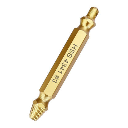 0.157 inch (4 mm) Screw Extractor, 4341 HSS Titanium-Coated, for Stripped, Broken, Rusted Screws