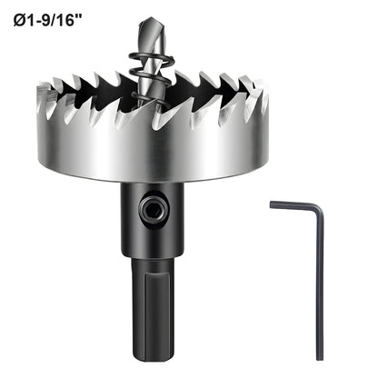 1-9/16 inch (40mm) HSS Hole Saw - Triangle Shank Drill Bit for Wood, Iron & PVC