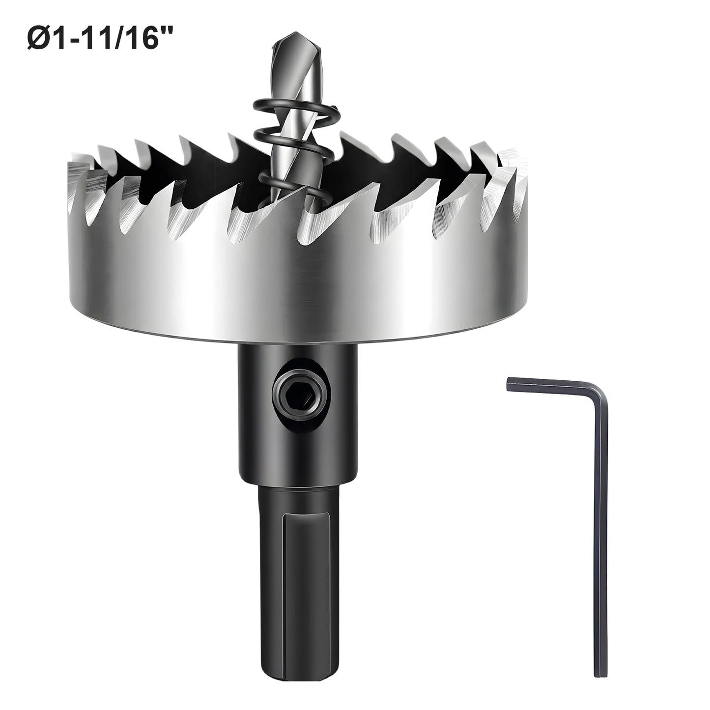 1-11/16 inch (42mm) HSS 4241 Hole Saw - Triangle Shank, for Metal, Wood, PVC