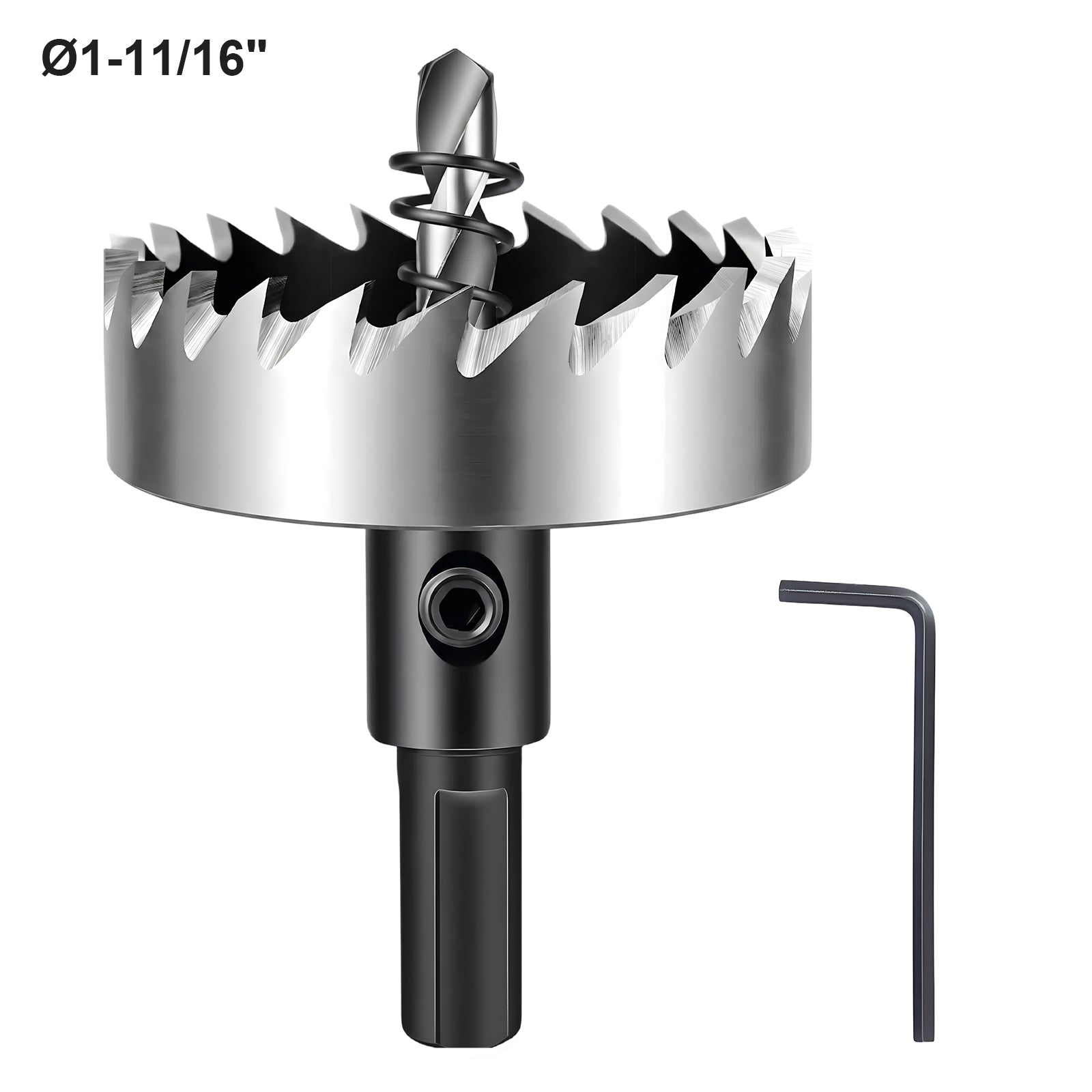1-11/16 inch (42mm) HSS 4241 Hole Saw - Triangle Shank, for Metal, Wood, PVC
