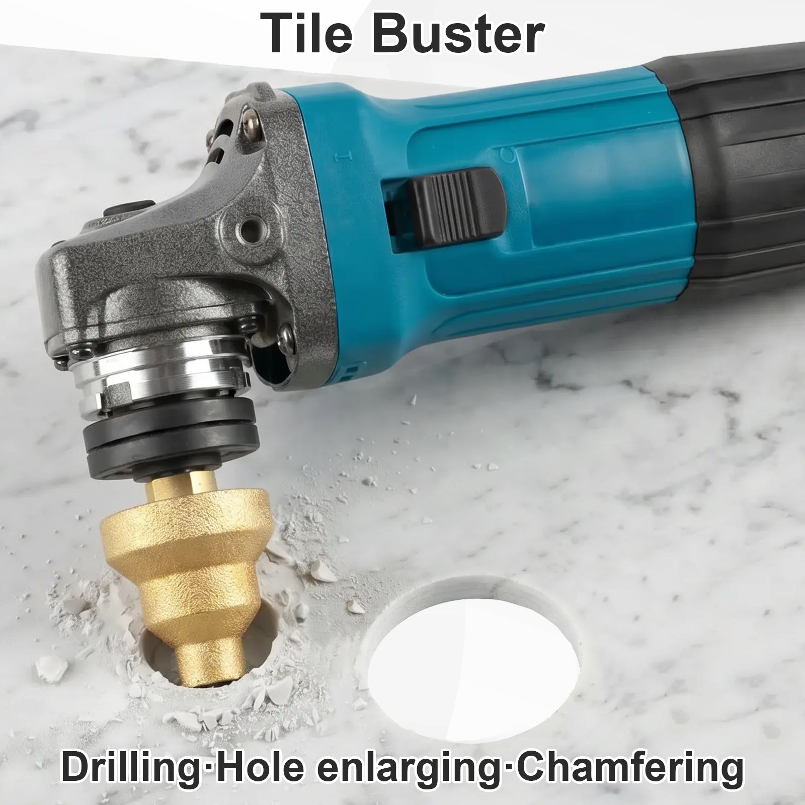 Diamond M10 Step Chamfer Bit, Tile Buster for Drilling, Enlarging & Chamfering Marble & Granite