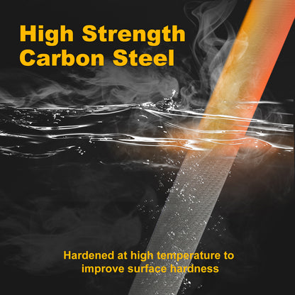 6-Piece Needle File Set, Alloy Steel Mini Files for Metal, Wood, Plastic, 6 Shapes