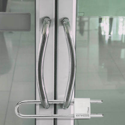Stainless Steel Natural Finish U-Lock, 50 x 200 mm