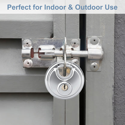 70mm Heavy Duty Stainless Steel Round Key Padlock