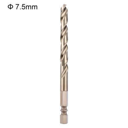 Drill bit with a diameter of 7.5mm on a white background