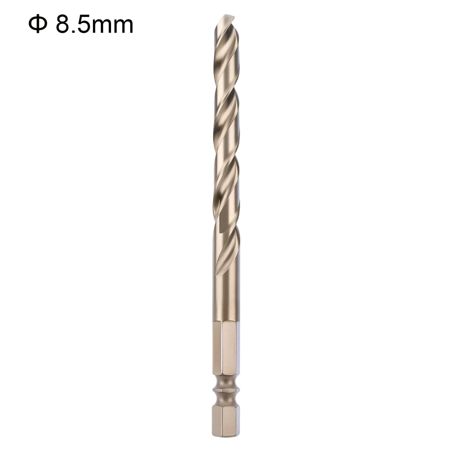 Drill bit with a size of 8.5mm on a white background