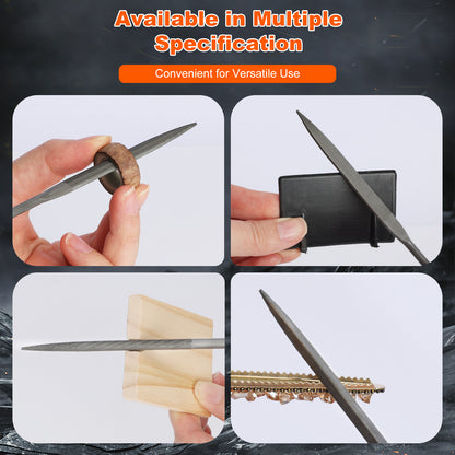 6-Piece Needle File Set, Alloy Steel Mini Files for Metal, Wood, Plastic, 6 Shapes
