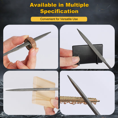6-Piece Needle File Set, Alloy Steel Mini Files for Metal, Wood, Plastic, 6 Shapes