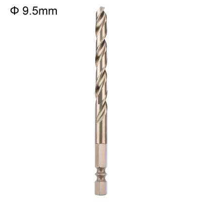 Drill bit with a size of 9.5mm on a white background