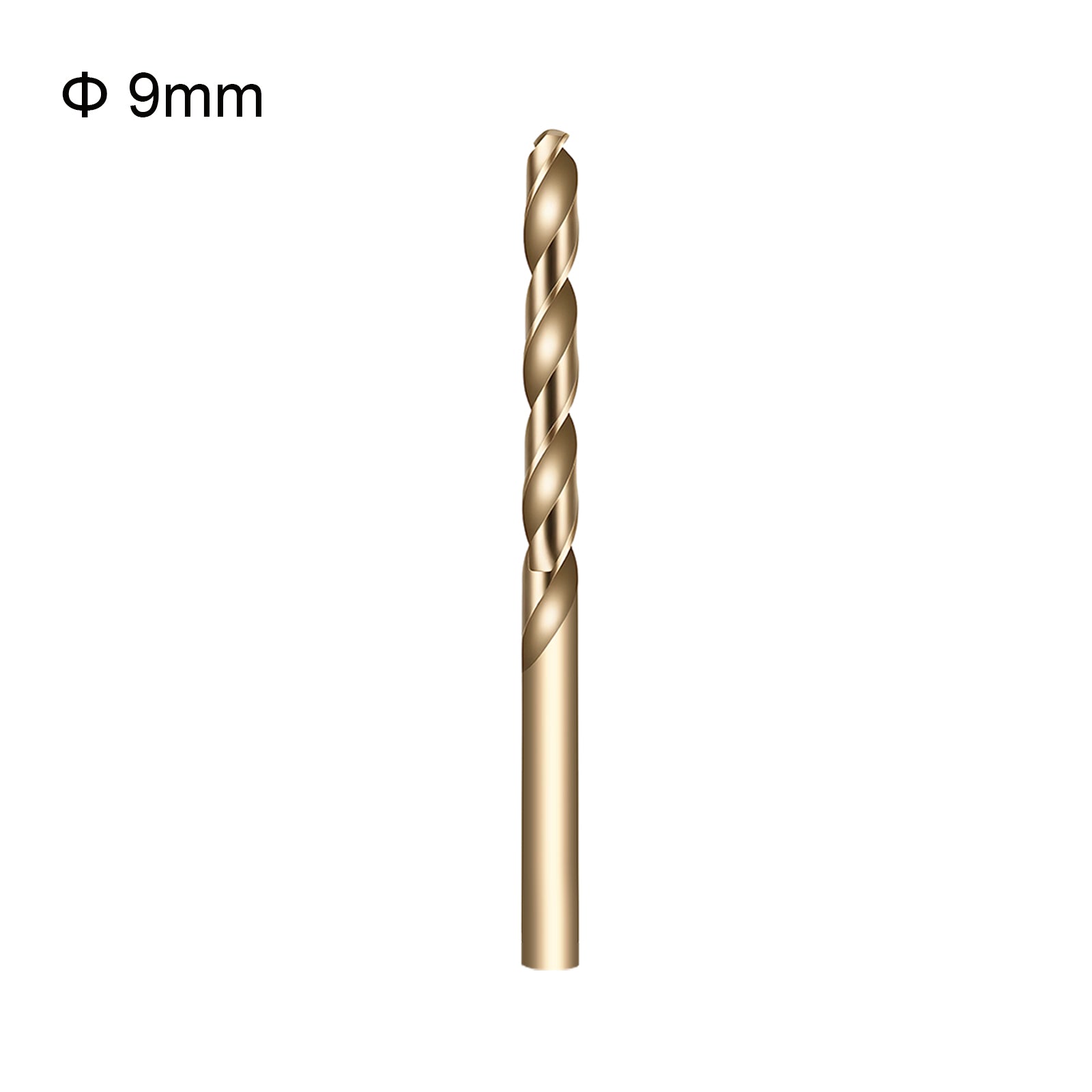 Drill bit with a diameter of 9mm on a white background