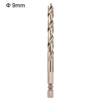 Drill bit with a size of 9mm on a white background
