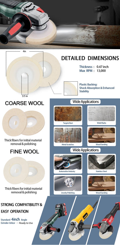 Product infographic with detailed dimensions, applications, and compatibility information.