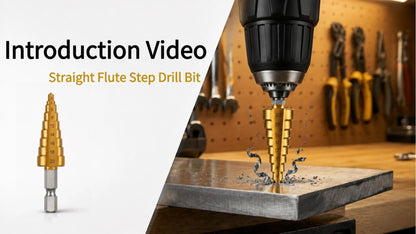 3-Piece Step Drill Bit Set & Singles (5/32" to 1-1/4") | HSS Titanium for Wood, Plastic, Soft Metal