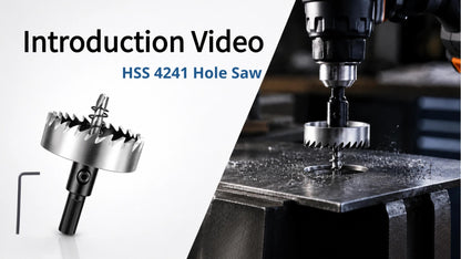 HSS 4241 Hole Saw with Triangle Shank | Sharp Cutting Drill Bit for PVC, Wood, Iron Plate & Aluminum Alloy – For Electric Drills & Drill Presses