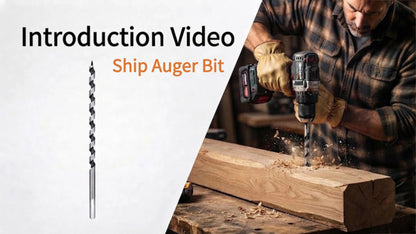 Ship Auger Bit Long Wood Drill Bit with Hex Shank for Deep Hole Woodworking DIY