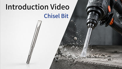 SDS Plus Flat Carbide Chisel, 1/2in x 5.91in for Concrete & Masonry