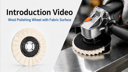 Wool Felt Polishing Pads 4-1/2 in & Standard, 27 Flaps, High-Gloss for Angle Grinder, Metal, Wood, Stone